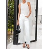 image:imageSidefeel Womens Wide Leg Jeans High Waisted Stretchy Denim PantsWhite