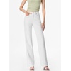 image:imageSidefeel Womens Wide Leg Jeans High Waisted Stretchy Denim PantsWhite