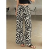 image:imageSidefeel Womens Wide Leg Palazzo Pants High Waisted Printed PantsBlack