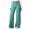 image:imageSidefeel Womens High Waisted Wide Leg Stretchy JeansLake Green