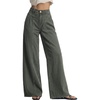 image:imageSidefeel Womens Wide Leg Jeans High Waisted Casual Stretchy Jeans 2026 Trendy Seamed Front Denim PantsGreen