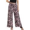 image:imageSidefeel Womens Wide Leg Palazzo Pants High Waisted Printed PantsPink