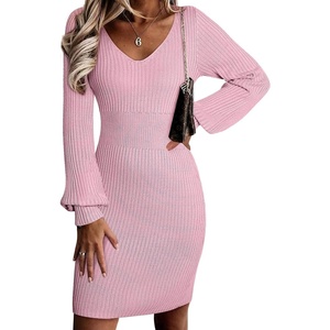 image:imageSidefeel Sweater Dress for Women 2026 Fall ClothesPink