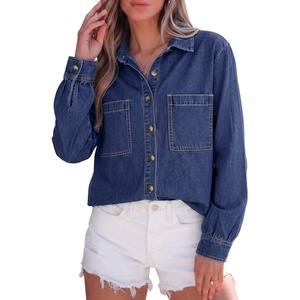image:imageSidefeel Womens Long Sleeve Button Down Denim ShirtBluing