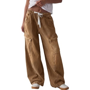 image:imageSidefeel Womens MidLow Rise Y2K Boyfriend Baggy JeansBrown