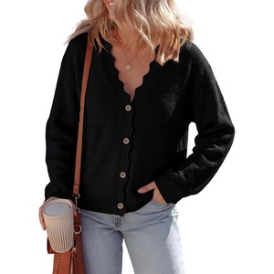 image:imageSidefeel Womens Oversized Fuzzy Cardigan SweatersBlack