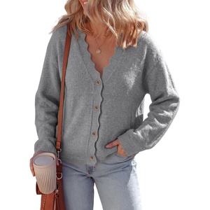 image:imageSidefeel Womens Oversized Fuzzy Cardigan SweatersGray