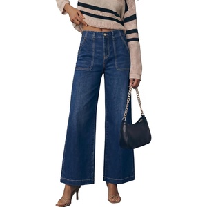 image:imageSidefeel Womens Wide Leg Jeans High Waisted Baggy Denim PantsBluing