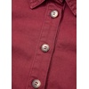 image:imageSidefeel Womens Denim Dress Casual A Line Trendy Mini Jean DressBurgundy