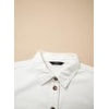 image:imageSidefeel Womens Denim Dress Casual A Line Trendy Mini Jean DressCream White