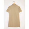 image:imageSidefeel Womens Denim Dress Casual A Line Trendy Mini Jean DressKhaki