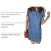 image:imageSidefeel Womens Denim Dress Casual A Line Trendy Mini Jean DressLight Blue