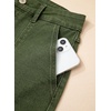 image:imageSidefeel Womens High Waisted Button Fly Jean ShortsGreen