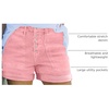 image:imageSidefeel Womens High Waisted Button Fly Jean ShortsPink