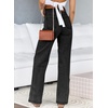 image:imageSidefeel Jeans for Women High Waisted Straight Leg Denim PantsBlack