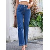 image:imageSidefeel Jeans for Women High Waisted Straight Leg Denim PantsBlue