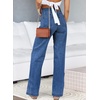 image:imageSidefeel Jeans for Women High Waisted Straight Leg Denim PantsBluing