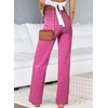 image:imageSidefeel Jeans for Women High Waisted Straight Leg Denim PantsHot Pink