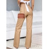 image:imageSidefeel Jeans for Women High Waisted Straight Leg Denim PantsKhaki