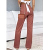 image:imageSidefeel Jeans for Women High Waisted Straight Leg Denim PantsMineral Red