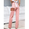 image:imageSidefeel Jeans for Women High Waisted Straight Leg Denim PantsPink
