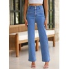 image:imageSidefeel Jeans for Women High Waisted Straight Leg Denim PantsSky Blue
