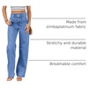 image:imageSidefeel Jeans for Women High Waisted Straight Leg Denim PantsSky Blue
