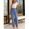 image:imageSidefeel Jeans for Women High Waisted Straight Leg Denim PantsSky Blue