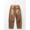image:imageSidefeel Womens Barrel Jeans Wide Leg Mid Rise Y2k Ankle Denim PantsBrown