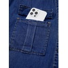 image:imageSidefeel Womens Denim Shirt Short Sleeve V Neck Button Down Jean Shirts Trendy Casual Oversized Loose Fit Summer Tops BlousesDark Blue