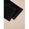 image:imageSidefeel Womens High Waist Stretchy Wide Leg Cargo Ankle JeansBlack