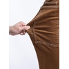 image:imageSidefeel Womens High Waist Stretchy Wide Leg Cargo Ankle JeansBrown