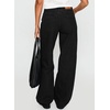 image:imageSidefeel Womens High Waisted Jeans Loose Fit Wide Leg Denim PantsBlack