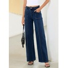 image:imageSidefeel Womens High Waisted Jeans Loose Fit Wide Leg Denim PantsBluing