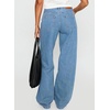 image:imageSidefeel Womens High Waisted Jeans Loose Fit Wide Leg Denim PantsIceland Blue
