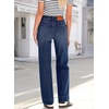 image:imageSidefeel Womens High Waisted Straight Leg Jeans Drawstring Denim PantsBluing