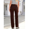 image:imageSidefeel Womens High Waisted Straight Leg Jeans Drawstring Denim PantsChicory Coffee