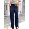 image:imageSidefeel Womens High Waisted Straight Leg Jeans Drawstring Denim PantsNavy Blue