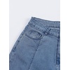 image:imageSidefeel Womens High Waisted Straight Leg Jeans Loose Cropped Denim PantsSky Blue