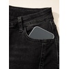 image:imageSidefeel Womens High Waisted Wide Leg Jeans Loose Stretchy Denim PantsBlack