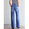 image:imageSidefeel Womens High Waisted Wide Leg Jeans Loose Stretchy Denim PantsBlue
