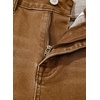 image:imageSidefeel Womens High Waisted Wide Leg Jeans Loose Stretchy Denim PantsBrown