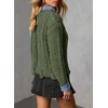 image:imageSidefeel Womens Patchwork Pullover Chunky SweatersGreen