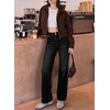 image:imageSidefeel Womens Wide Leg Jeans High Waisted Denim PantsBlack