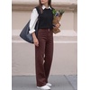 image:imageSidefeel Womens Wide Leg Jeans High Waisted Denim PantsChicory Coffee