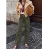 image:imageSidefeel Womens Wide Leg Jeans High Waisted Denim PantsGreen