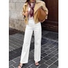 image:imageSidefeel Womens Wide Leg Jeans High Waisted Denim PantsWhite