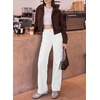 image:imageSidefeel Womens Wide Leg Jeans High Waisted Denim PantsWhite