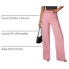 image:imageSidefeel Womens Wide Leg Jeans High Waisted Stretchy Baggy Denim PantsPink