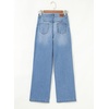 image:imageSidefeel Womens Wide Leg Jeans High Waisted Stretchy Baggy Denim PantsSky Blue